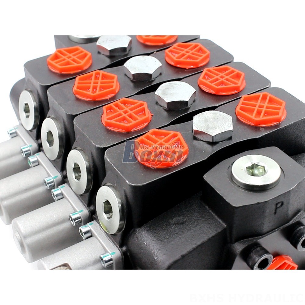 SD8-Electric unloading valve Manual 4 Spool Sectional Directional Valve | Wholesale detail image